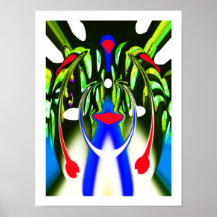 Aliene Pflanzenlebensform Kunst Poster