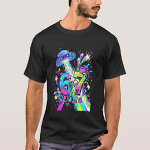 Alienentführung Sechs Sieben Lustiger Mathe-Humor- T-Shirt