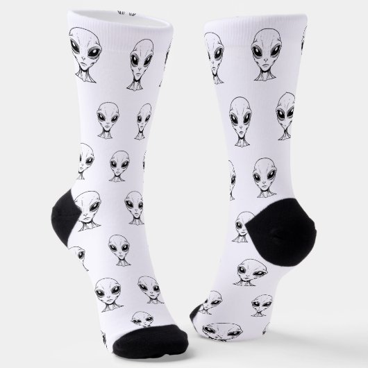 Aliengesicht Socken (Gewinkelt)