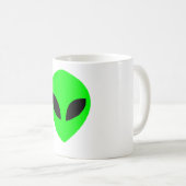aliengesichts-Tassengrün Kaffeetasse (VorderseiteRechts)