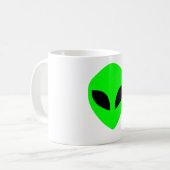 aliengesichts-Tassengrün Kaffeetasse (Vorderseite Links)