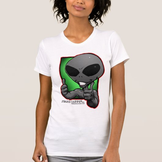 Aliengray-smiley-thumbsup-wimmint-Shirt T-Shirt (Vorderseite)