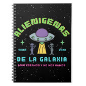 Alienigenas de la galaxia notizblock (Vorderseite)