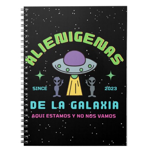 Alienigenas de la galaxia notizblock (Vorderseite)