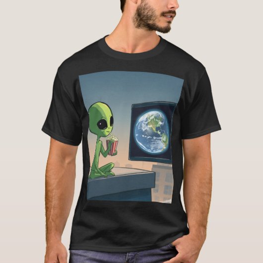 Alieninvasion  T-Shirt (Vorderseite)