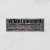 AlienJunkyard Mini Visitenkarte (Rückseite)