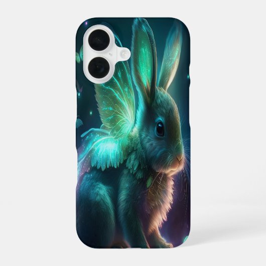 Alienkaninchen iPhone 16 Hülle (Rückseite)