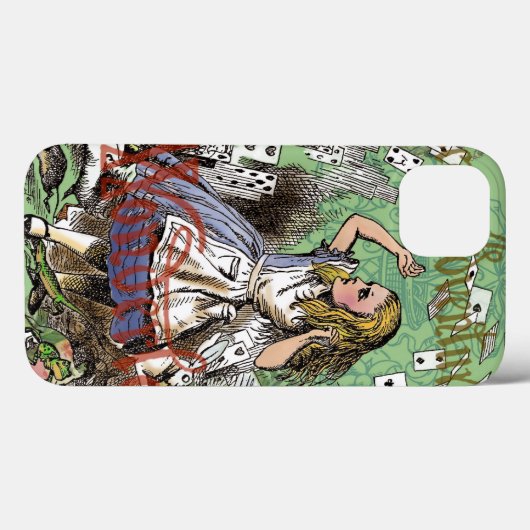 Alienkarten Wunderland Haskaninchen Case-Mate iPhone Hülle (Rückseite (Horizontal))