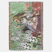 Alienkarten Wunderland Haskaninchen Decke (Vorderseite Vertikal)