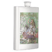 Alienkarten Wunderland Haskaninchen Flachmann (Rechts)