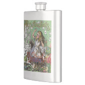 Alienkarten Wunderland Haskaninchen Flachmann (Links)