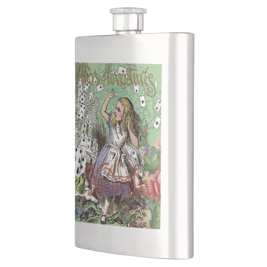 Alienkarten Wunderland Haskaninchen Flachmann (Links)