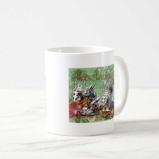 Alienkarten Wunderland Haskaninchen Kaffeetasse (VorderseiteRechts)
