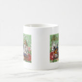 Alienkarten Wunderland Haskaninchen Kaffeetasse (Mittel)