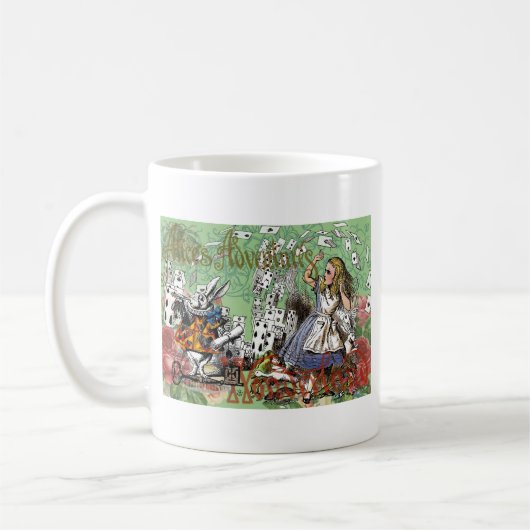 Alienkarten Wunderland Haskaninchen Kaffeetasse (Links)