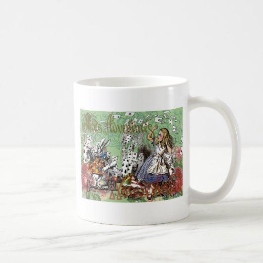 Alienkarten Wunderland Haskaninchen Kaffeetasse (Rechts)