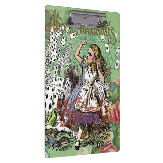 Alienkarten Wunderland Haskaninchen Klemmbrett (Rechts)