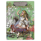 Alienkarten Wunderland Haskaninchen Klemmbrett (Vorderseite)