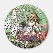 Alienkarten Wunderland Haskaninchen Magnet (Vorne)