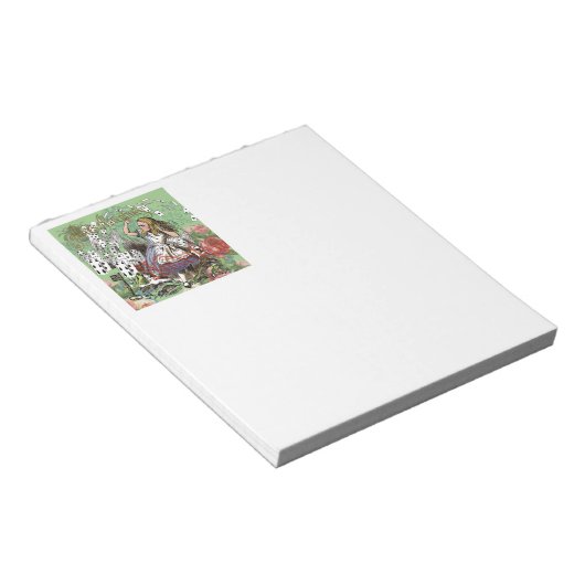 Alienkarten Wunderland Haskaninchen Notizblock (angewinkelt)