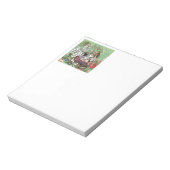 Alienkarten Wunderland Haskaninchen Notizblock (Rotiert)