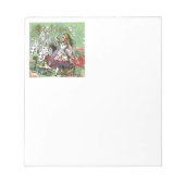 Alienkarten Wunderland Haskaninchen Notizblock (Vorderseite)