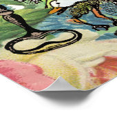 Alienkarten Wunderland Haskaninchen Poster (Ecke)