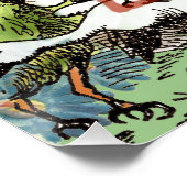 Alienkarten Wunderland Haskaninchen Poster (Ecke)