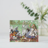 Alienkarten Wunderland Haskaninchen Postkarte (Stehend Vorderseite)