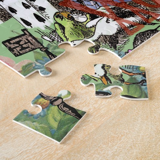 Alienkarten Wunderland Haskaninchen Puzzle (Seite)