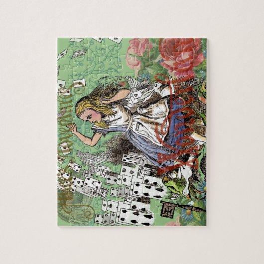 Alienkarten Wunderland Haskaninchen Puzzle (Vertikal)