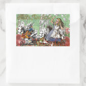 Alienkarten Wunderland Haskaninchen Rechteckiger Aufkleber (Tasche)