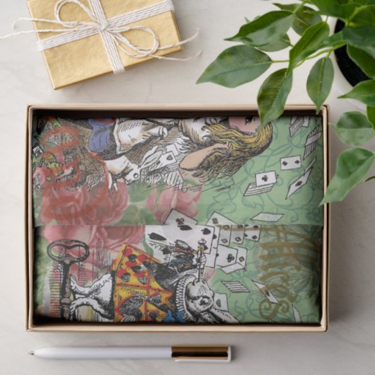 Alienkarten Wunderland Haskaninchen Seidenpapier (Geschenk)