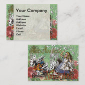 Alienkarten Wunderland Haskaninchen Visitenkarte (Vorne/Hinten)