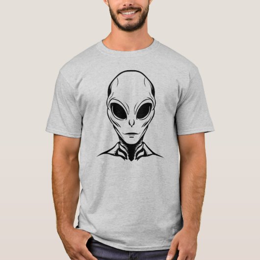 Alienkopf T-Shirt (Vorderseite)