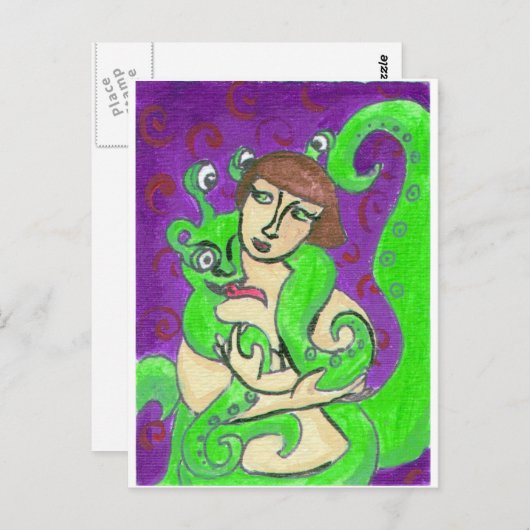 AlienLover Postkarte (Vorne/Hinten)