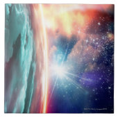 Alienplanet, Computergrafik Fliese (Vorderseite)