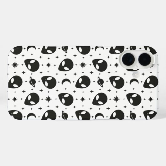 Aliens and Stars Case-Mate iPhone Hülle (Rückseite (Horizontal))