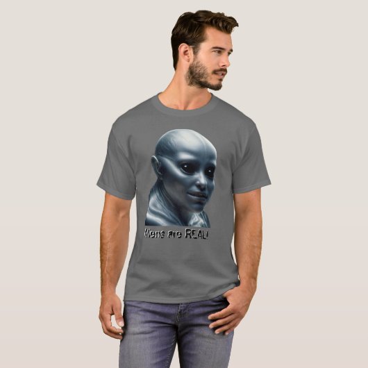 Aliens are REAL! T-Shirt (Vorne ganz)