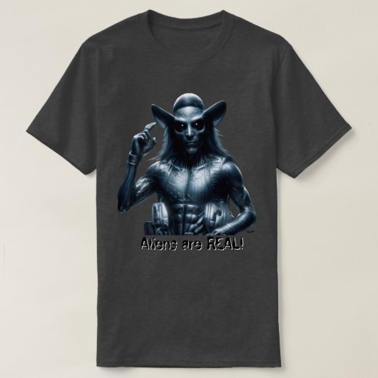 Aliens are REAL! T-Shirt (Design vorne)
