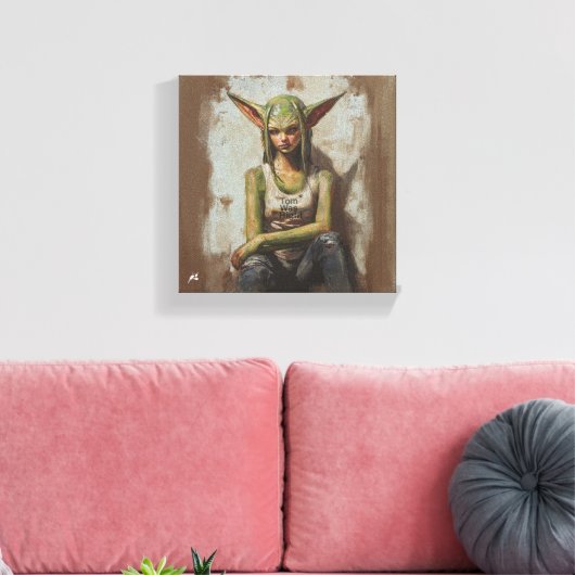 Aliens Exist Leinwanddruck (Insitu (Wohnzimmer))