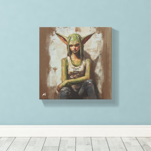 Aliens Exist Leinwanddruck (Insitu (Holzboden))