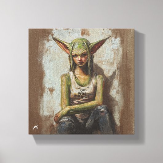 Aliens Exist Leinwanddruck (Vorderseite)