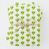 aliens geschenkpapier set (Beispiel)