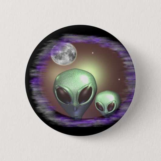 Aliens Graue Button (Vorderseite)