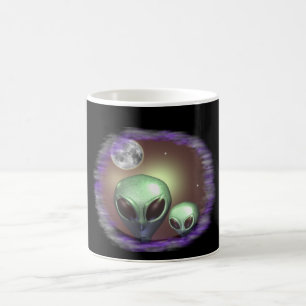 Aliens Graue Kaffeetasse