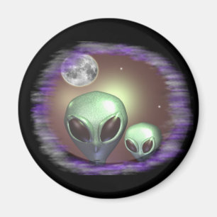 Aliens Graue Magnet