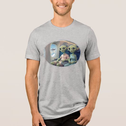 Aliens in der ersten Klasse Tri-Blend Shirt (Vorderseite)