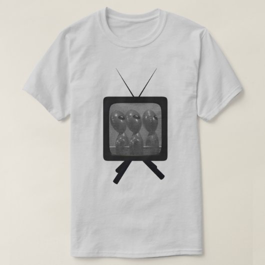 Aliens on TV T-shirt (Design vorne)