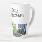 Aliens regieren die Welt Milchtasse (Rechte Ecke)